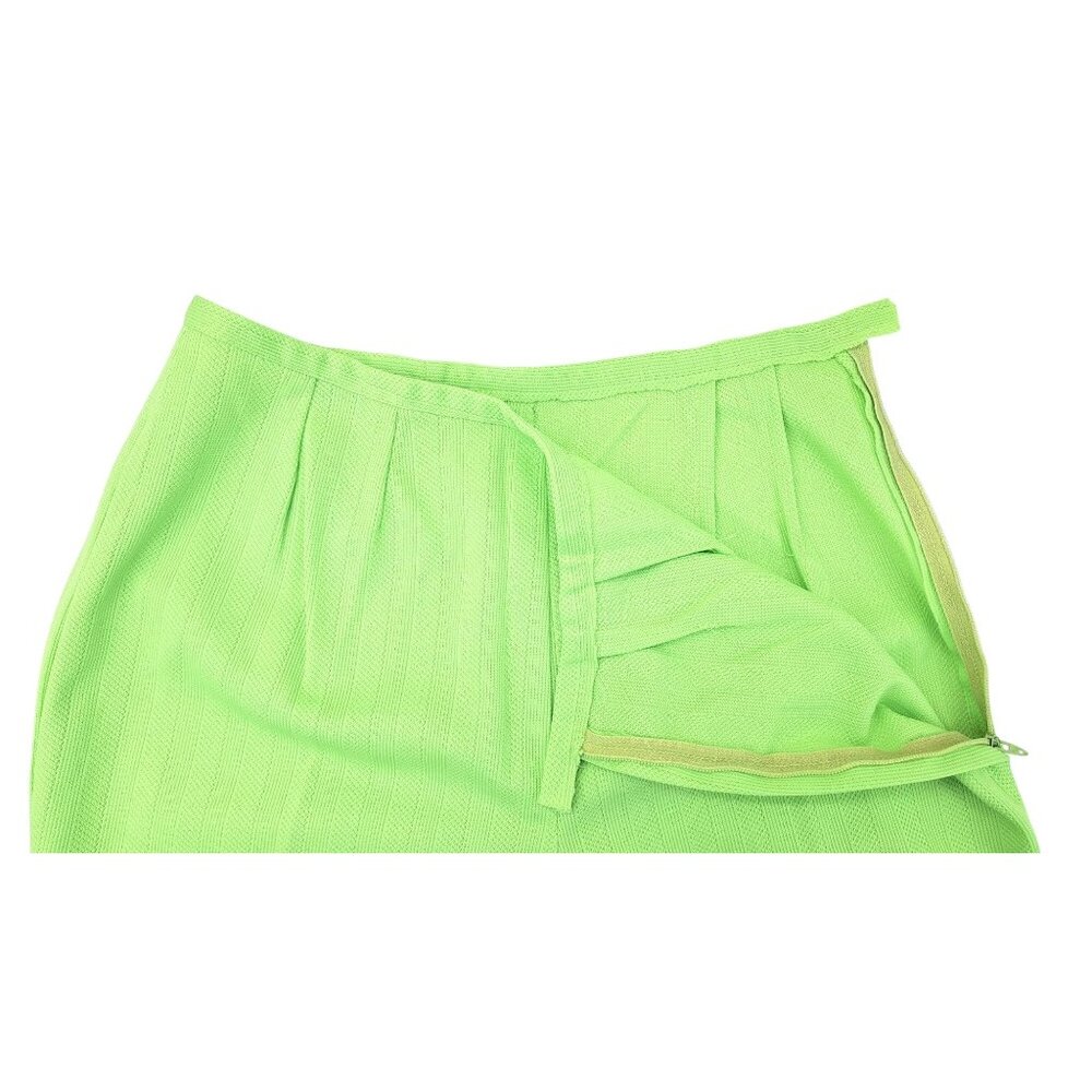 Vintage Handmade Pant Suit Polyester Top Crop Pants Women Large Green 2 Piece - Picture 9 of 16